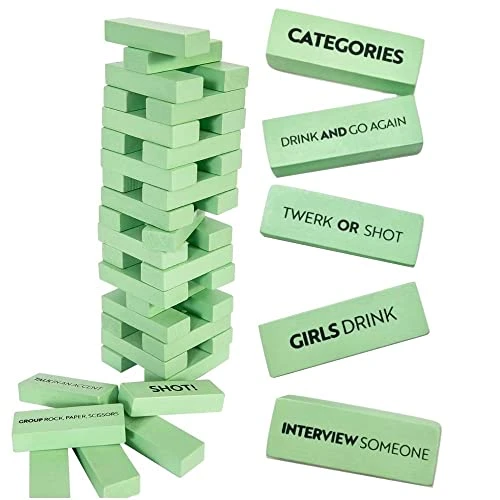 Buzzed Blocks Adult Drinking Game - 54 Blocks With Hilarious Drinking Commands And Games On 40 Of Them | Perfect Pregame Party Starter | Entertaining Party Game For Adults | Novelty Funny Gifts 3 Buzzed Blocks Adult Drinking Game - 54 Blocks With Hilarious Drinking Commands And Games On 40 Of Them | Perfect Pregame Party Starter | Entertaining Party Game For Adults | Novelty Funny Gifts