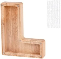 LIHMHSA Wooden Piggy Bank, Personalized Letters Coin Bank Kids Money Bank, Text Engraved Money Box Wooden Piggy Bank Gift For Kids, Christmas Birthday Gift Home Decoration Ornaments (R) -Folkmanis Toys Shop 41O3fHg6HeL. AC