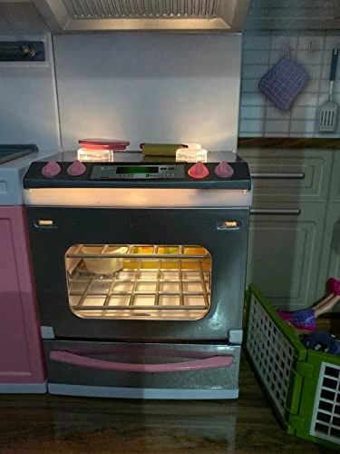 PowerTRC Kids Battery Operated Modern Kitchen Playset Great For Dolls And Toy Figures 6 PowerTRC Kids Battery Operated Modern Kitchen Playset Great For Dolls And Toy Figures - Image 4