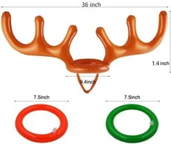 Baicai Inflatable Reindeer Antler Toss Headband Game Christmas Toy, For Kids Adults Family Christmas Party Favors Outdoor Indoor Ring Toss Xmas Games, 2 Antlers & 10 Rings & 1 Air Pump 7 Baicai Inflatable Reindeer Antler Toss Headband Game Christmas Toy, For Kids Adults Family Christmas Party Favors Outdoor Indoor Ring Toss Xmas Games, 2 Antlers & 10 Rings & 1 Air Pump -Folkmanis Toys Shop 41OWwQfjE7L
