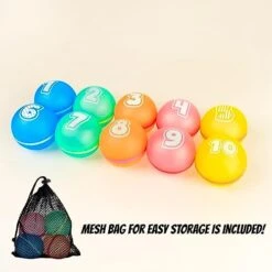 Reusable Water Balloons With Numbers SMARTSPLASH | Educational Pool & Bath Toy | Numbered Learning | Ideal For Outdoor Summer Games | SOPPYCID | (10Pcs) -Folkmanis Toys Shop 41OXBpNaGPL