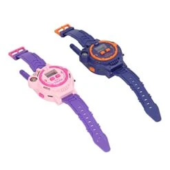LBEC Kids Walkie Talkies Clock, Rechargeable Low Noise Outdoor Walky Talky Clock With Antenna