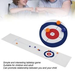 Plplaaoo Tabletop Games, Tabletop Curling Game,Mini Curling Game,Table Curling Game,Foldable Tabletop Curling Game Portable Children Adult Party Curling Ball Game Toy,for Kids, Adults & Family -Folkmanis Toys Shop 41OekNbWh1L