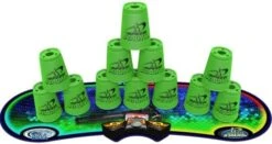 Speed Stacks | Sport Stacking Competitor, Neon Green - 12 Cups, Holding Stem, With GX Timer And Mat | WSSA Approved 14 Speed Stacks | Sport Stacking Competitor, Neon Green - 12 Cups, Holding Stem, With GX Timer And Mat | WSSA Approved -Folkmanis Toys Shop 41OeqSpukoL. AC