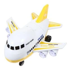 Toyvian 1pc Airplane Piggy Bank Piggy Bank For Kids Money Box For Kids Model Airplane Educational Saving Pot Musical Toy Cartoon Piggy Bank Cartoon Piggy Bank Toy Music Saving Pot Model