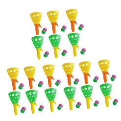 Totority 2 Sets Bouncy Ball Toy Catch Scoop Toss Toy Kids Outdoor Game Kids Outdoor Toys Outdoor Play Toys For Kids Popular Toys Kids Sports Toys Ball Catch Toy Ball Launch Catch Kids Toy