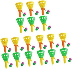 Totority 2 Sets Bouncy Ball Toy Catch Scoop Toss Toy Kids Outdoor Game Kids Outdoor Toys Outdoor Play Toys For Kids Popular Toys Kids Sports Toys Ball Catch Toy Ball Launch Catch Kids Toy -Folkmanis Toys Shop 41Ou2WldhgL. AC