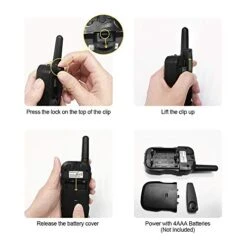 Huaker Kids Walkie Talkies,3 Pack 22 Channels 2 Way Radio Toy With Flashlight And LCD Screen,3 Miles Range Walkie Talkies For Kids Outside Adventures, Camping, Hiking -Folkmanis Toys Shop 41P0omBpXuL