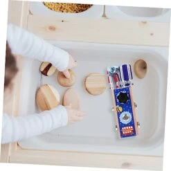 Toyvian Screw Toy Kids Toys For Girls Puzzle Toys Kids Girl Toys Wooden Construction Toy Basic Skills Educational Toy Education Toys Child Educational Plaything Early Educational Toy Bolt