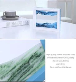 Whimsyyy Dynamic Sand Picture Medium Desktop Art Toys Voted Best Gift!(Ocean Heart) - Black White Blue (Blue, Black,White,Blue) -Folkmanis Toys Shop 41P4dpLBSCL