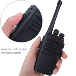 2Pcs Black 10 Meter Walkie Talkies Simple Intercom Mini Interphone For Parent Child Game 11 2Pcs Black 10 Meter Walkie Talkies Simple Intercom Mini Interphone For Parent Child Game -Folkmanis Toys Shop 41P9wn5kU5L