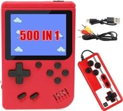 Retro Handheld Game Console,Portable Retro Video Game With 500 Classic FC Games 3 Inch LCD Screen, Support TV Connection & Two Players, Birthday For Kids, Adults (Blue) -Folkmanis Toys Shop 41PMzcCPyiL. AC
