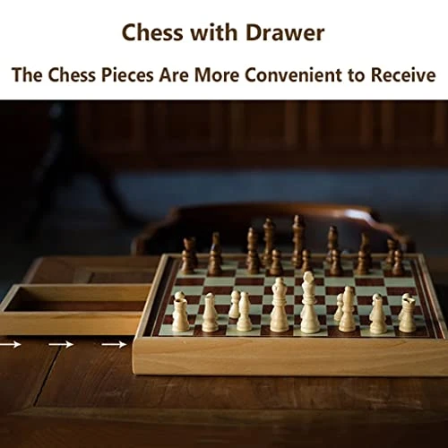 Crafted Chesspiece Wooden Chess Set Handmade Chess Board With Removable Storage Box Travel Portable Chess Game Sets For Kids And Adults Chess Set In Toys ( Size : Large ) 6 Crafted Chesspiece Wooden Chess Set Handmade Chess Board With Removable Storage Box Travel Portable Chess Game Sets For Kids And Adults Chess Set In Toys ( Size : Large ) - Image 4