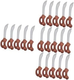 TOYANDONA 10 Pcs Inflatable Pirate Knife Inflatables Toy Pirate Party Favors Kids Summer Toys Prom Props Summer Accessories Pirate Sword Pirate Party Supplies Halloween PVC Child -Folkmanis Toys Shop 41PsuUKxAyL. AC