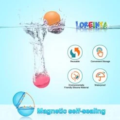 Reusable Water Bomb Balloons,Quick To Fill Self-Sealing Silicone Water Ball Suitable For Children Adults For Outdoor Water Games And Activities During Summer Summer Party Swimming Pools Activit -Folkmanis Toys Shop 41PuXRKEjzL