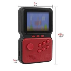 ReignSword Retro Handheld Rocker Game Console, Mini Arcade Machines Multiple Emulators Built-in Classical Games, Portable Handheld Video Games For Kids And Adult, Console Box Support TV Output (Red) -Folkmanis Toys Shop 41PxBa3VkjL