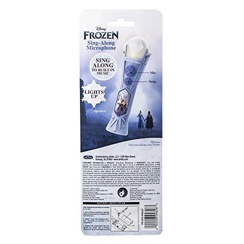 Disney Frozen 2 Karaoke Sing Along Microphone For Kids, Built In Music, Flashing Lights, Pretend Mic, Toys For Kids Karaoke Machine, Connects MP3 Player Aux In Audio Device 5 Disney Frozen 2 Karaoke Sing Along Microphone For Kids, Built In Music, Flashing Lights, Pretend Mic, Toys For Kids Karaoke Machine, Connects MP3 Player Aux In Audio Device - Image 3