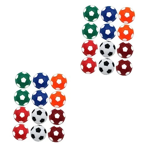 NOLITOY 32 Pcs Table Soccer Desktop Accessories Mini Footballs For Kids Small Balls For Kids Table Football Replacement Regulation Size Foosball Football Table Game Plastic Replace Toy 3 NOLITOY 32 Pcs Table Soccer Desktop Accessories Mini Footballs For Kids Small Balls For Kids Table Football Replacement Regulation Size Foosball Football Table Game Plastic Replace Toy