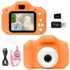 Ainiv Kids Camera, Kids Selfie Camera For Boys And Girls, Digital Camera With Photo Stickers And Puzzle Games, Boys And Girls Gifts, With 32GB SD Card, 2.0 Inch IPS Screen 1080P Video Camcorder-Orange 2 Ainiv Kids Camera, Kids Selfie Camera For Boys And Girls, Digital Camera With Photo Stickers And Puzzle Games, Boys And Girls Gifts, With 32GB SD Card, 2.0 Inch IPS Screen 1080P Video Camcorder-Orange -Folkmanis Toys Shop 41Q1TH7dIHL