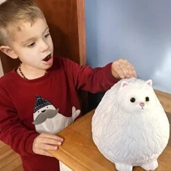 Winsterch Cat Piggy Bank,Coin Piggy Bank Money Saving Box Gifts For Kids Girls Boys,Ceramic Piggy Coin Bank,Practical Gifts For Birthday Christmas,White Piggy Bank,7.49 X 5.9 Inches -Folkmanis Toys Shop 41Q70IA7uzL