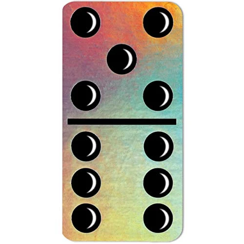 EeBoo: Giant Shiny Holographic Foil Dominoes, Matching, Counting, And Concentration Skills Are Learned With This Classic Game For The Whole Family, Perfect For Ages 5 And Up 5 EeBoo: Giant Shiny Holographic Foil Dominoes, Matching, Counting, And Concentration Skills Are Learned With This Classic Game For The Whole Family, Perfect For Ages 5 And Up - Image 3