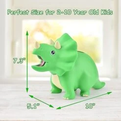 Dinosaur Piggy Bank For Kids, Unbreakable Plastic Money Coin Bank For Boys And Girls, Great Gifts For Birthday, Christmas, Baby Shower (Green) -Folkmanis Toys Shop 41QEVrD7i4L