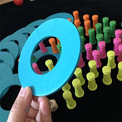 XIANDIAN Wooden Tower Stacking Game, Smooth Surface, Hand Safety Polishing, For Kids Ages 4-8 To Build, Help To Develop Hand And Eye Coordination, Strategic Thinking Skills 4 XIANDIAN Wooden Tower Stacking Game, Smooth Surface, Hand Safety Polishing, For Kids Ages 4-8 To Build, Help To Develop Hand And Eye Coordination, Strategic Thinking Skills - Image 2