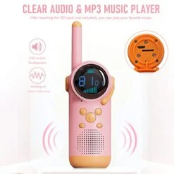 Walkie Talkies For Boys Girls, Selieve Rechargeable 2 Way Radio 22 Channel 3 Miles Range HD Voice Handheld Walky Talky Toy, Birthday Gifts For 3-12 Year Old Kids For Adventure Garden Game -Folkmanis Toys Shop 41QOGJk96UL