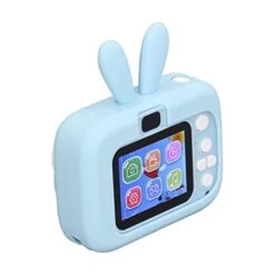 Video Camera Toy, Round Kids Camera With Timed Recording, 2.0 Inch Color Screen With 32G Memory Card For Birthday (Blue)