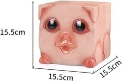 Piggy Bank Children's Toy Money Box Fun Piggy Bank Square Face Pig Cat Dog Cartoon Piggy Bank Creative No Coin Outlet Animal Money Box Money Box Counter Piggy Banks Furniture Games (Color : A)