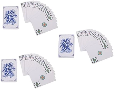 Toyvian 4 Sets Mahjong Poker Scrub Sets Chessboard Sets Travel Set 144 Paper Cards Travel Board Game Family Board Games Paper Mahjong For Party Travel Game Prop Mahjong Toy Frosted Props 11 Toyvian 4 Sets Mahjong Poker Scrub Sets Chessboard Sets Travel Set 144 Paper Cards Travel Board Game Family Board Games Paper Mahjong For Party Travel Game Prop Mahjong Toy Frosted Props - Image 9