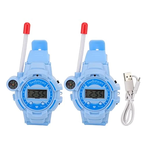 CHICIRIS 2Pack Walkie Talkies Toy, Light Walkie Talkie Watch Toy Clear Sound 25.5cm Length For Role Play Game (Blue) 8 CHICIRIS 2Pack Walkie Talkies Toy, Light Walkie Talkie Watch Toy Clear Sound 25.5cm Length For Role Play Game (Blue) - Image 6
