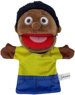 Lovely Family Hand Puppets Mouth Opening Plush Puppets Toys Role Playing Toys Puppets Children Storytelling Teaching Toys (Yellow Mom, 30cm) -Folkmanis Toys Shop 41R79BhJOoL. AC