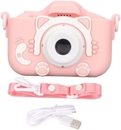 Septpenta Children's Digital Video Camera Camera With MP3 Function, Built In Educational Games, Silicone Material, A Gift For Christmas Birthday Holiday(Pink Without Memory Card And Card Reader) -Folkmanis Toys Shop 41RQGbRL05L. AC