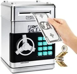 Pink Piggy Bank Cash Coin Can ATM Bank Electronic Coin Money Bank Money Saving Box For Teen Girl Toy Age 4 8 10 12 With Password Code Lock For Kids 4 7 8 9 10 11 Year Old Girl Gift Hot Best Gifts Idea -Folkmanis Toys Shop 41RTib orRL. AC