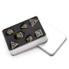 Hollow Metal DND Game Dice Dragon Design Ancient Iron 7Pcs Set For Dungeons And Dragons RPG MTG Table Games D&D Pathfinder Shadowrun And Math Teaching (with Metal Case) 1 Hollow Metal DND Game Dice Dragon Design Ancient Iron 7Pcs Set For Dungeons And Dragons RPG MTG Table Games D&D Pathfinder Shadowrun And Math Teaching (with Metal Case) -Folkmanis Toys Shop 41Ri1bvXrKS