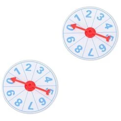 Totority 2 Pcs Lucky Draw Wheel Blank Puzzle Pieces To Write On Christmas Toys Plastic Wheels Wheel Raffle Party Lottery Machine Reusable Turn Plate Party Game Prop Game Turn Plate