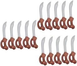 TOYANDONA 10 Pcs Inflatable Pirate Knife Inflatables Toy Pirate Party Favors Kids Summer Toys Prom Props Summer Accessories Pirate Sword Pirate Party Supplies Halloween PVC Child -Folkmanis Toys Shop 41RmF6qSXNL. AC
