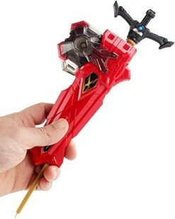 Desamvap Bey Battling Tops Burst Power Custom Sword Launcher, B-200 Xiphoid Xcalibur Bey Launcher LR Left Right Spin DB Layer System Compatible With All Bey Burst Series (Red) -Folkmanis Toys Shop 41SHTswVa0L. AC 1