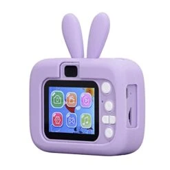 Kids Camera, 20MP Silicone Cover Video Camera Toy Rich Effects 2.0 Inch Color Display For Travel (Purple) -Folkmanis Toys Shop 41SMtqtek9L