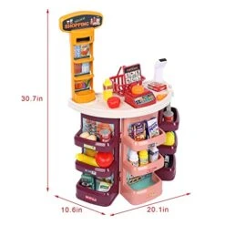 GENERIC Grocery Game Store Children’S Gifts Girl Supermarket Kitchen Toy Set With Counter Scanner And Accessories, Pretend Game Food Shopping Suitable For Children Over 3 (Ship From USA) 13 GENERIC Grocery Game Store Children’S Gifts Girl Supermarket Kitchen Toy Set With Counter Scanner And Accessories, Pretend Game Food Shopping Suitable For Children Over 3 (Ship From USA) -Folkmanis Toys Shop 41SqtjvkggL 1