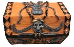Seven Seas Pirates - Buccaneer Treasure Octopus Chest With Lot Of 50 Mixed 5 Color Doubloons - Rogue`s Jewelry Box Filled Coins For Pretend Games -Folkmanis Toys Shop 41StfqRvvbL