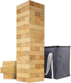 GoSports 5 Ft Giant Wooden Toppling Tower - Includes Bonus Rules With Gameboard - Choose Your Style -Folkmanis Toys Shop 41StoDbl7mL. AC