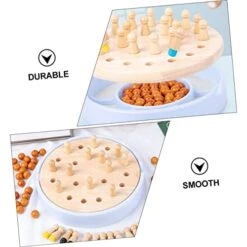 Alasum 1 Set Two-in-one Pattern Memory Chess Puzzle Toy Educational Toys For Kids Magnetic Toys Montessori Toys Solitaire Chinese Checkers Kid Brain Trainig Games Chess Plaything Set Toy -Folkmanis Toys Shop 41T26ataqGL