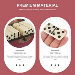 Toyvian Kids Toys Wooden Toys Train Set 1 Set Wood Dominoes Set With Treasure Box Dominoes Block Set Domino Construction Treasure Chest Gem Jewelry Box Party Favors Train Sets Mini Toys Wooden Toys -Folkmanis Toys Shop 41T3K3qRGuL