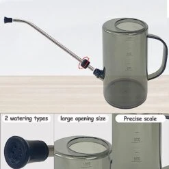 Andhuhu Watering Can With Long Spout, Watering Can For Outdoor Plants, Small Watering Can For Plants, Indoor Watering Can Plastic For Flower Garden, Removable Nozzle, 34 Oz/1 Liter, Black 8 Andhuhu Watering Can With Long Spout, Watering Can For Outdoor Plants, Small Watering Can For Plants, Indoor Watering Can Plastic For Flower Garden, Removable Nozzle, 34 Oz/1 Liter, Black -Folkmanis Toys Shop 41T72QsleuL