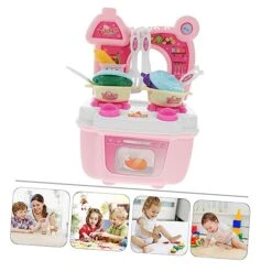 Toyvian 1 Set Childrens Toys Sink Toy Kids Suit Toddler Kitchen Playset Kichen Set Diner For Kids Kitchen Stove Toy Kitchen Utensils Girl Baby Game Set Pink Girls Suit Kitchen Playset -Folkmanis Toys Shop 41TARIdBMFL