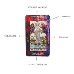 78 Tarot Cards With Guide Book For Beginners,Tarot Cards With Keywords On Cards,Tarot Cards With Meanings On Them,Keyword Tarot Deck,with Spare White Card -Folkmanis Toys Shop 41TDRGz2J0L