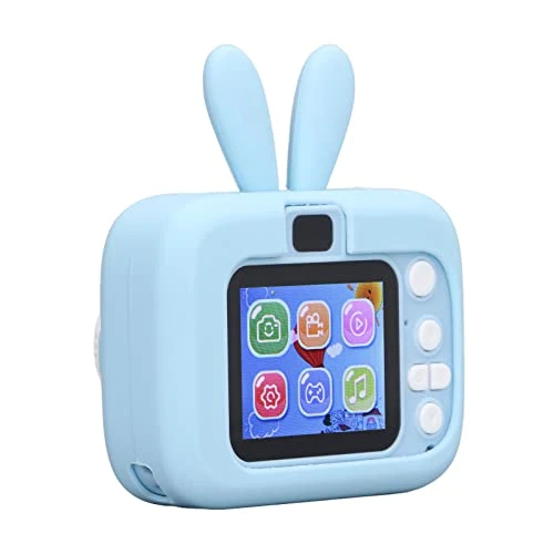 Video Camera Toy, Round Kids Camera With Timed Recording, 2.0 Inch Color Screen With 32G Memory Card For Birthday (Blue) 6 Video Camera Toy, Round Kids Camera With Timed Recording, 2.0 Inch Color Screen With 32G Memory Card For Birthday (Blue) - Image 4
