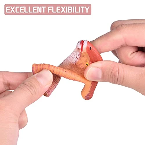 FUN LITTLE TOYS 10 PCS Dinosaur Finger Puppets For Kids Rubber, Soft Realistic Pinata Stuffers Set, Bath Dinosaur Head Finger Toys, Animal Hand Puppet Bulk Birthday Party Supplies Favors Decorations 5 FUN LITTLE TOYS 10 PCS Dinosaur Finger Puppets For Kids Rubber, Soft Realistic Pinata Stuffers Set, Bath Dinosaur Head Finger Toys, Animal Hand Puppet Bulk Birthday Party Supplies Favors Decorations - Image 3